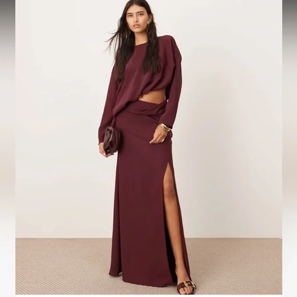 ASOS | Dresses | Asos Burgundy Long Sleeve Formal Dress | Poshmark ASOS | Dresses | Asos Burgundy Long Sleeve Formal Dress | Poshmark